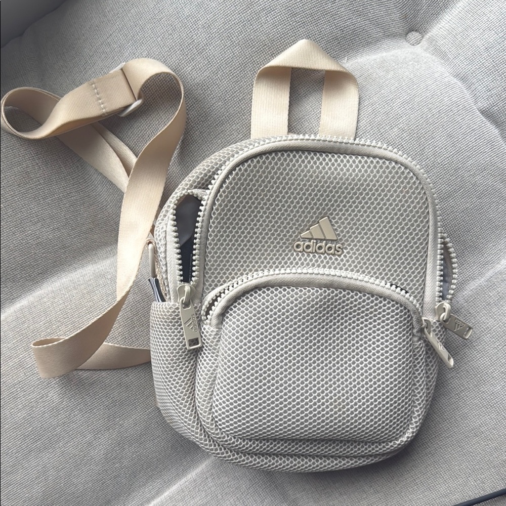 Adidas Tan Belt Bag Sporty Minimalist Design